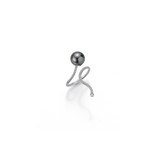 Tahiti Pearl and Gold Ring with Diamonds