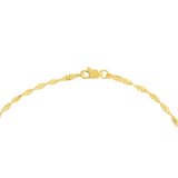 Gold Twisted Dorica Anklet