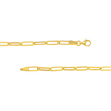 Gold Paperclip Anklet