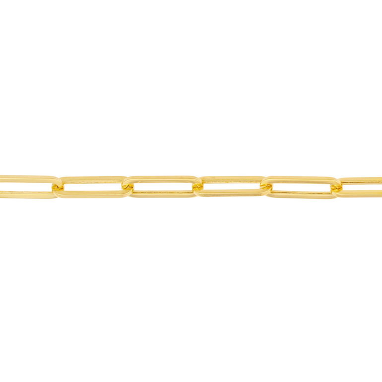 Gold Paperclip Anklet