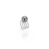 Tahiti Pearl and Gold Multi-Row Wrap Ring