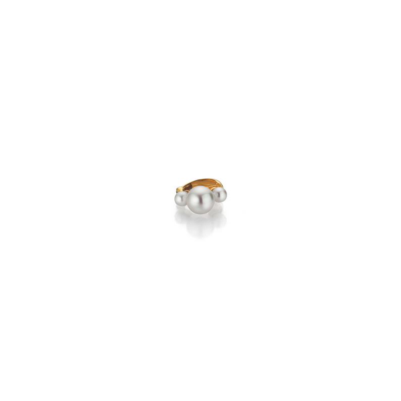 Akoya Pearl and Gold Ear Cuff
