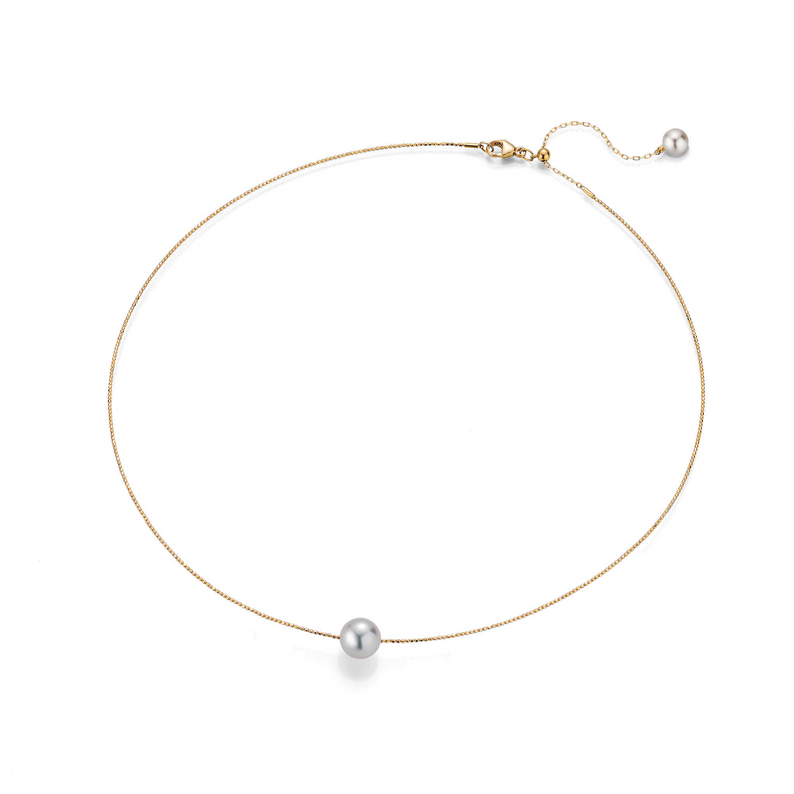 Akoya Pearl and Gold Choker