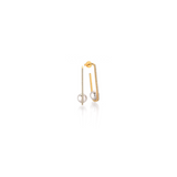 Akoya Pearl and Gold Earrings with Diamonds