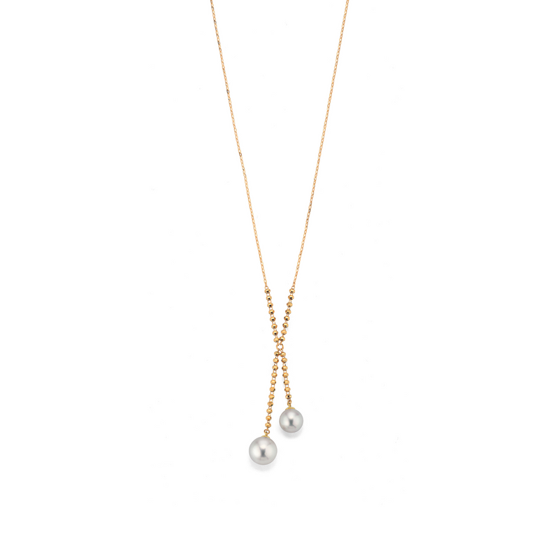 Akoya Pearl and Gold Necklace