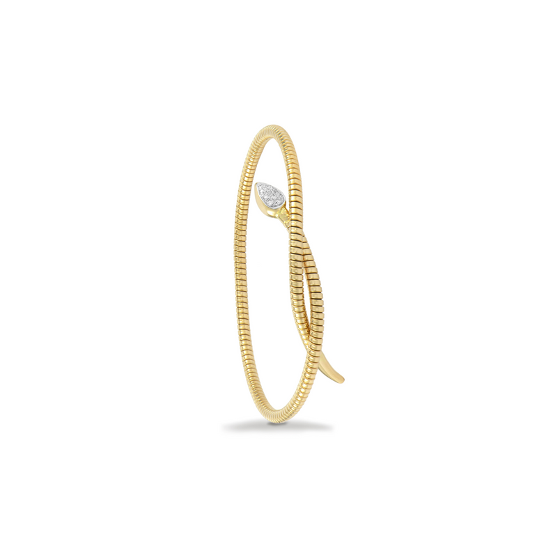 Gold Wrap Bracelet with Diamonds