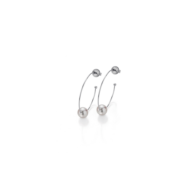Akoya Pearl and Gold Earrings