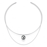 Tahiti Pearl and Gold Necklace