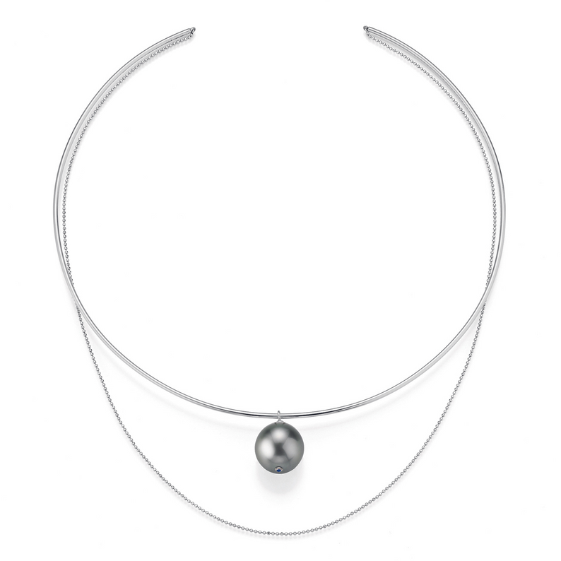 Tahiti Pearl and Gold Necklace