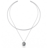 Tahiti Pearl and Gold Necklace