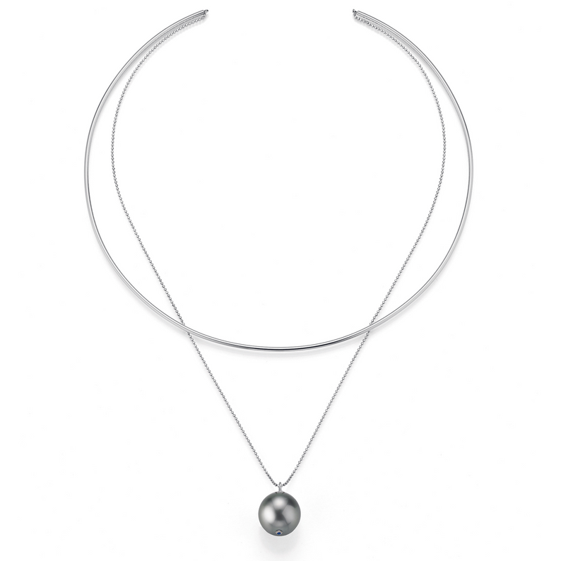 Tahiti Pearl and Gold Necklace
