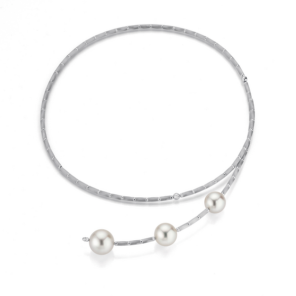 South Sea Pearl and Gold Magnetic Choker