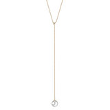 Adjustable South Sea Pearl and Gold Necklace with Diamonds