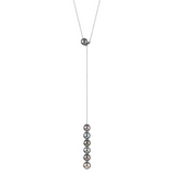 Adjustable Tahiti Pearl and Gold Necklace