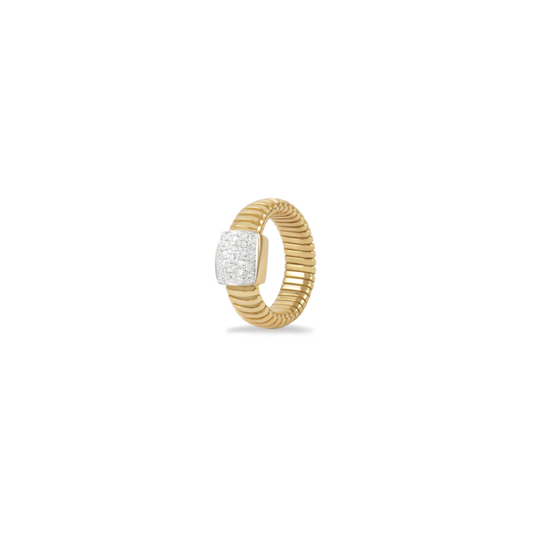 Gold Wrap Ring with Diamonds