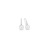 South Sea Pearl and Gold Earrings With Diamonds