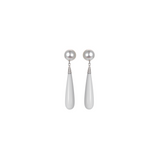 South Sea Pearl, Agate and Gold Earrings With Diamonds
