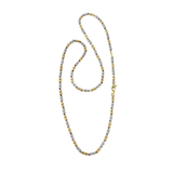 18kt White and Yellow Gold Beaded Chain