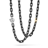 Ceramic and Yellow Gold Groumette Chain