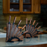 K22 Black Flare Chef Knife Set