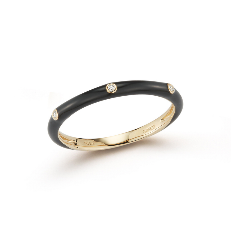 Enamel Diamond Ring - Danielle B.