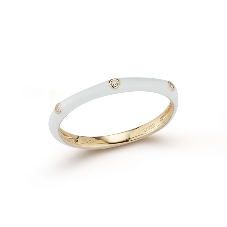 Enamel Diamond Ring - Danielle B.