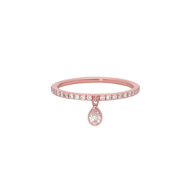 Pear Shape Diamond Ring - Danielle B.