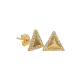 Pyramid Diamond Earrings - Danielle B.