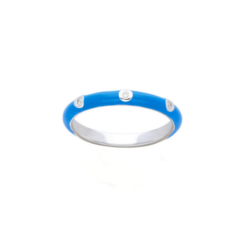 Enamel Diamond Ring - Danielle B.