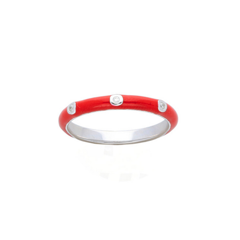 Enamel Diamond Ring - Danielle B.