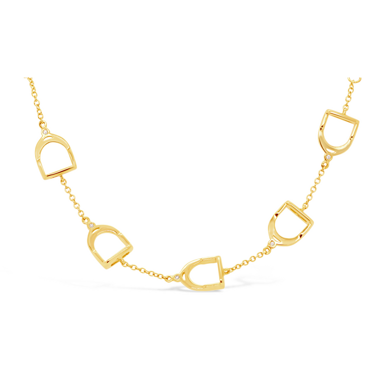 Staffe 18kt Yellow Gold Bracelet with Diamonds