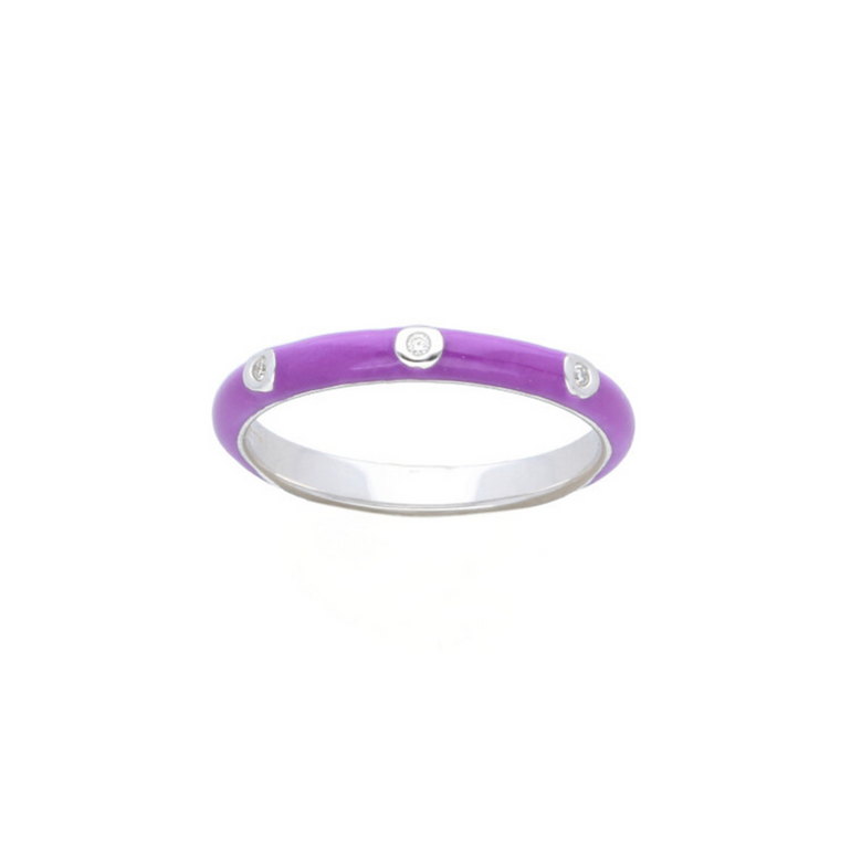 Enamel Diamond Ring - Danielle B.