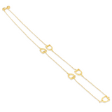 Staffe 18kt Yellow Gold Necklace with Diamonds