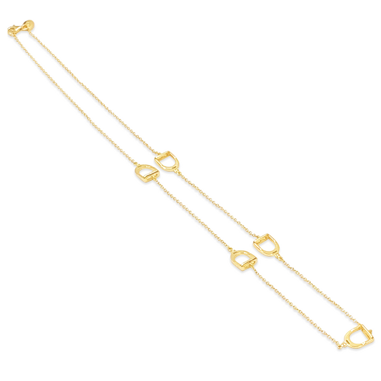 Staffe 18kt Yellow Gold Necklace with Diamonds