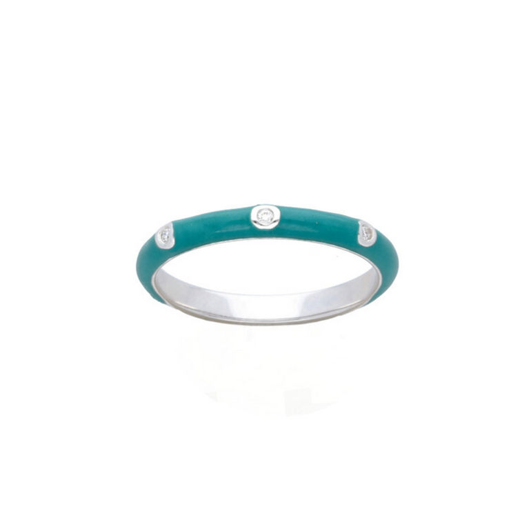 Enamel Diamond Ring - Danielle B.