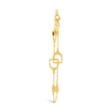 Staffe 18kt Yellow Gold Bracelet with Diamonds