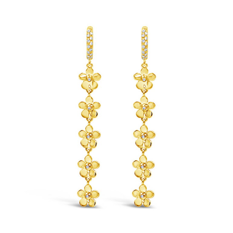 Minuette 18kt Gold Drop Earrings with Diamonds
