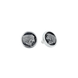 Indian Headdress Coin Stud Earrings - Danielle B.