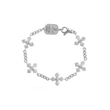 Pave CZ MB Cross Motif Bracelet - Danielle B.