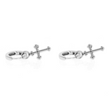 Traditional Cross Drop Earrings - Danielle B.