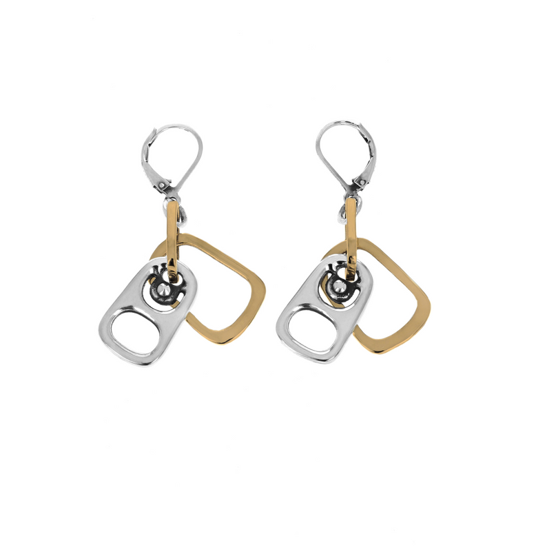 Pop Top Drop Earrings with Gold Frame - Danielle B.