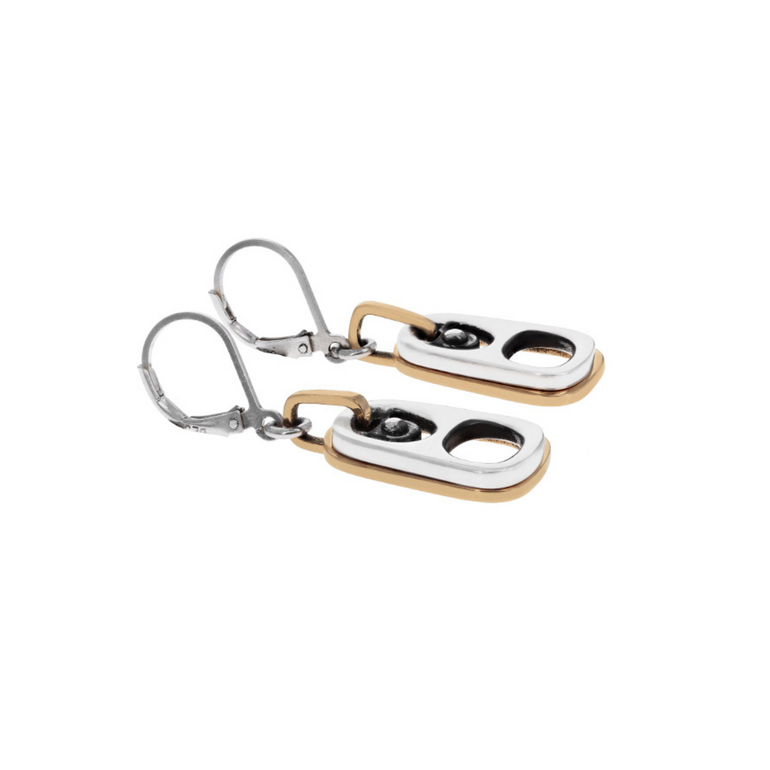 Pop Top Drop Earrings with Gold Frame - Danielle B.