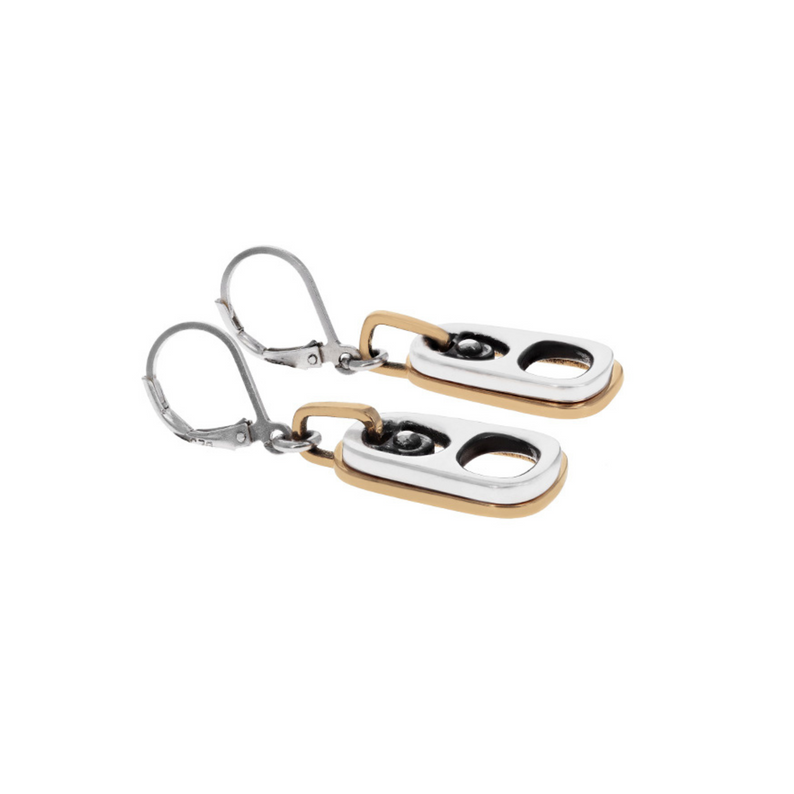 Pop Top Drop Earrings with Gold Frame - Danielle B.