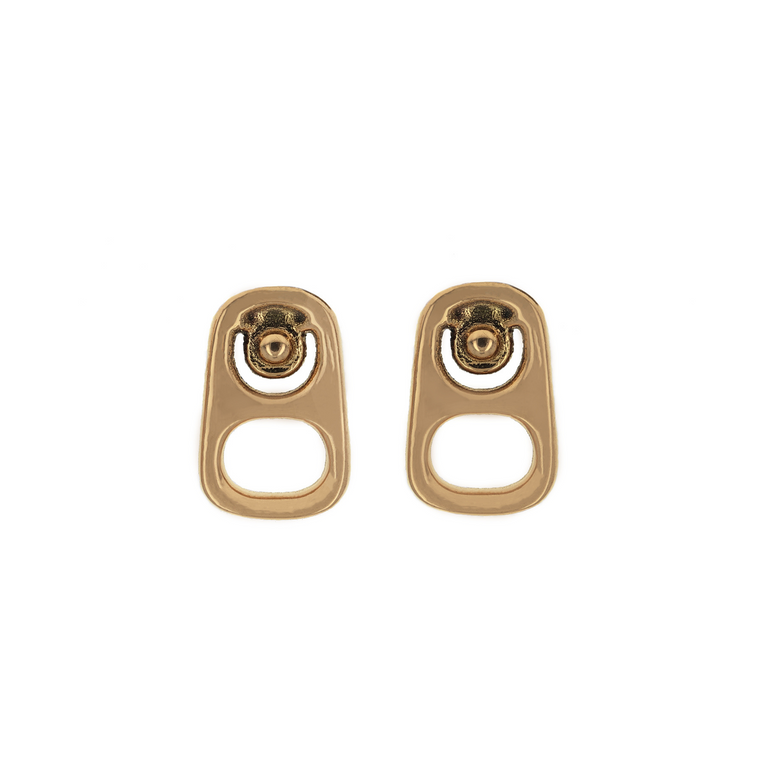 18K Gold Pop Top Stud Earrings - Danielle B.
