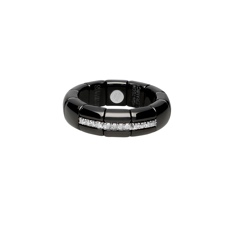 Pura Black Ceramic and Diamond Ring - Danielle B.