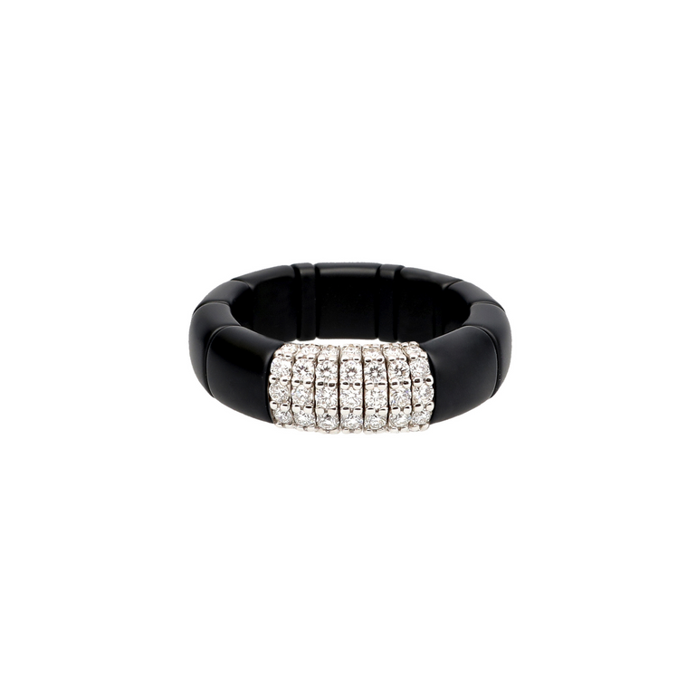 Pura Black Ceramic and Diamond Ring - Danielle B.