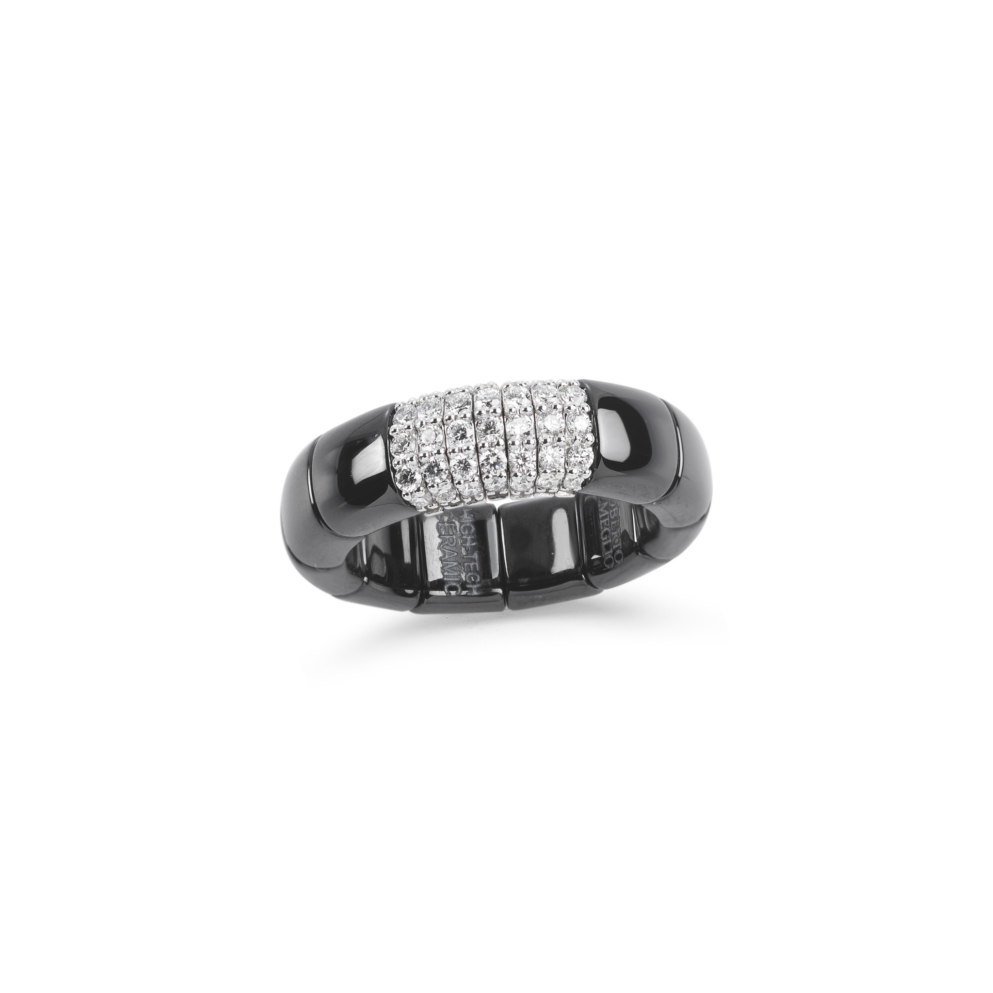 Pura Black Ceramic and Diamond Ring - Danielle B.