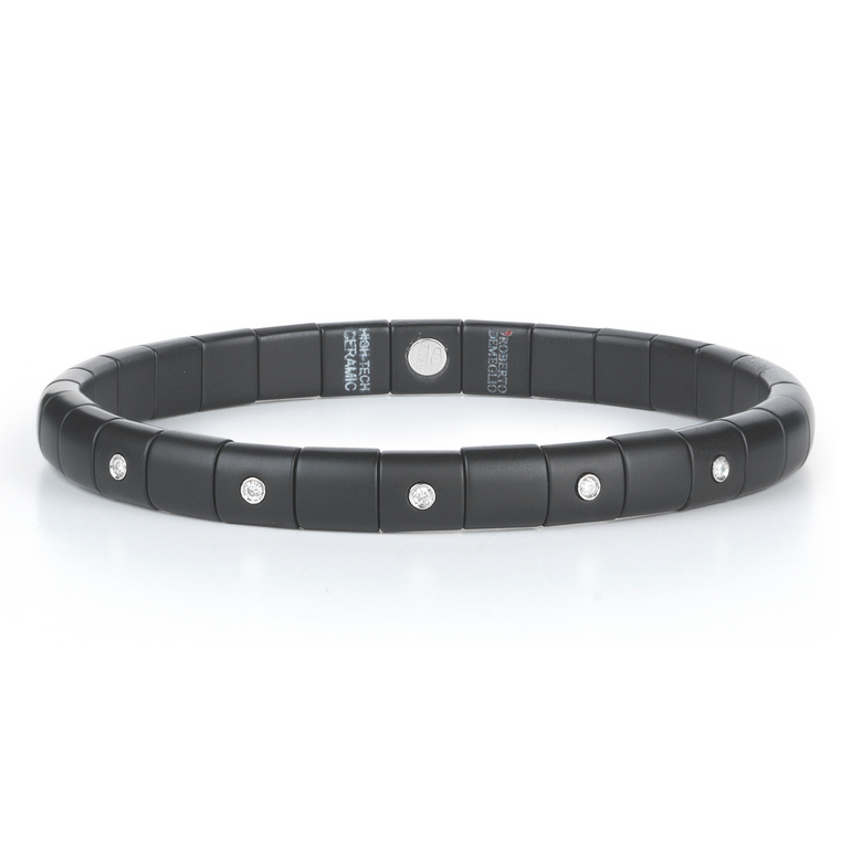 Pura Black Ceramic and Diamond Bracelet - Danielle B.