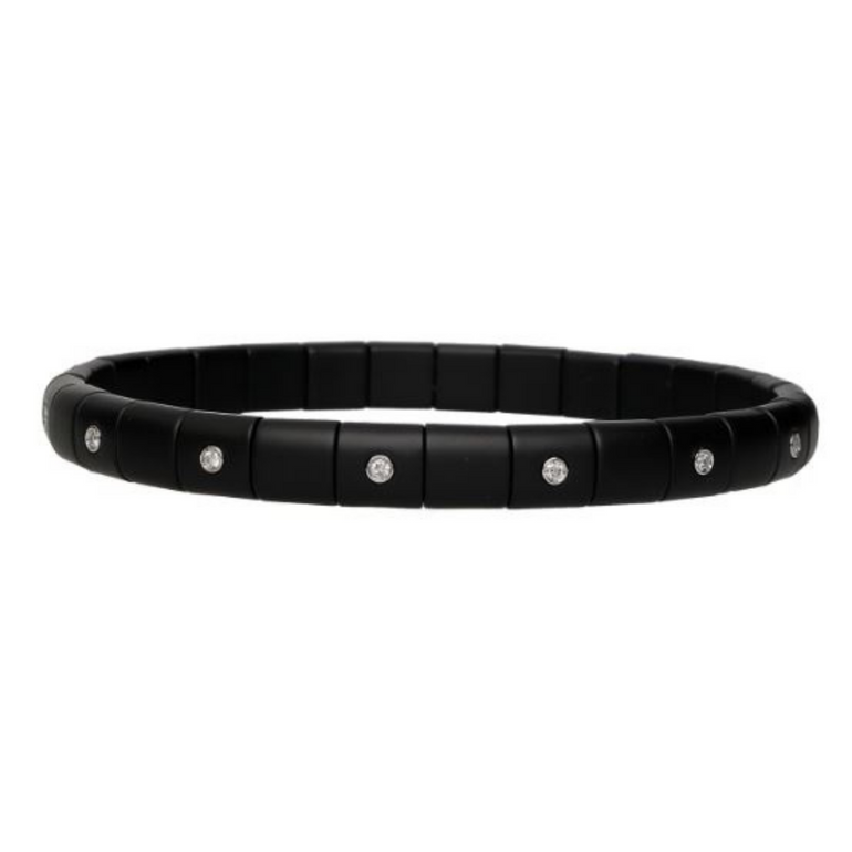Pura Black Ceramic and Diamond Bracelet - Danielle B.