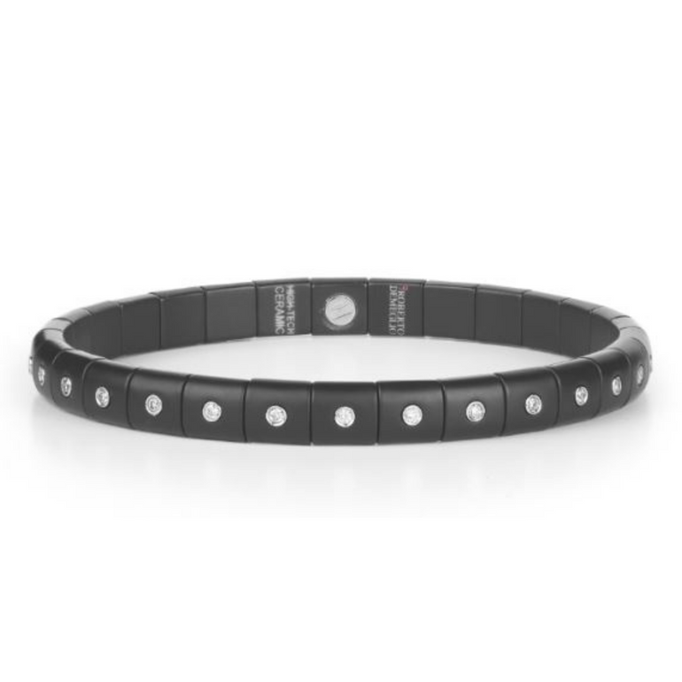 Pura Black Ceramic and Diamond Bracelet - Danielle B.